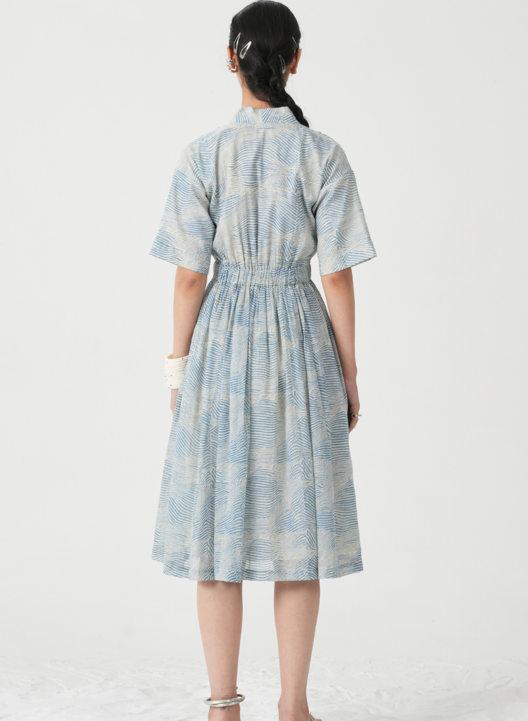 Chikoo Hand Printed Dress