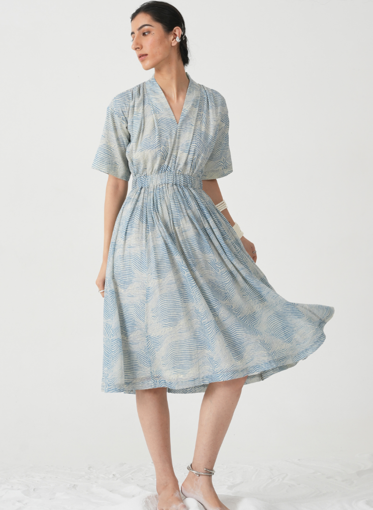Chikoo Hand Printed Dress