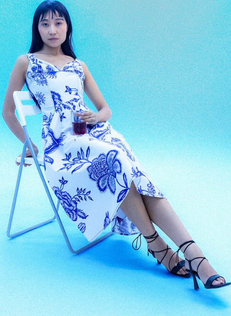 Chinoiserie Knot Dress