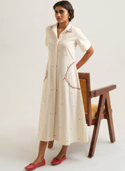 Circle Embroidered Dress