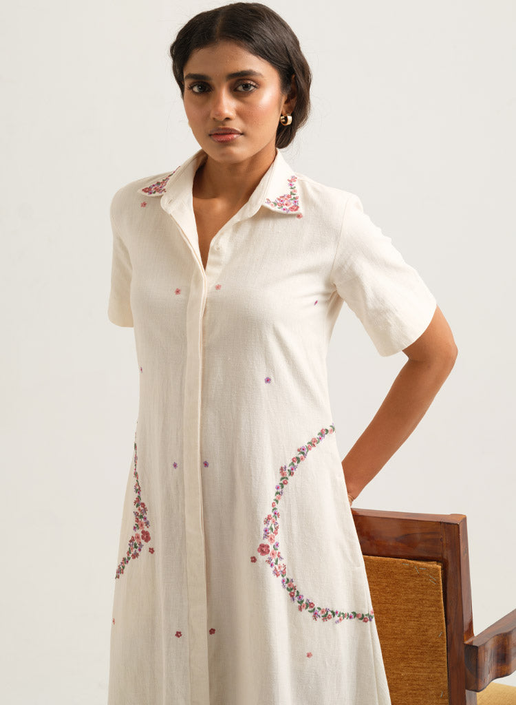 Circle Embroidered Dress