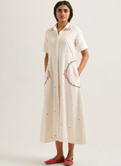 Circle Embroidered Dress