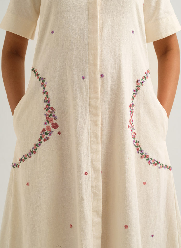 Circle Embroidered Dress