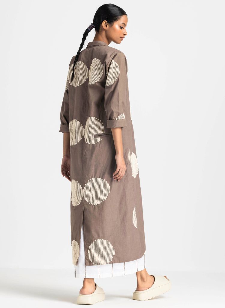 Circle Wave Embroidered Jacket