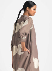 Circle Wave Embroidered Jacket