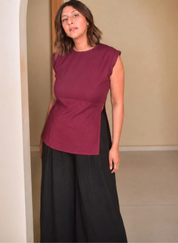 Clare Slit Top