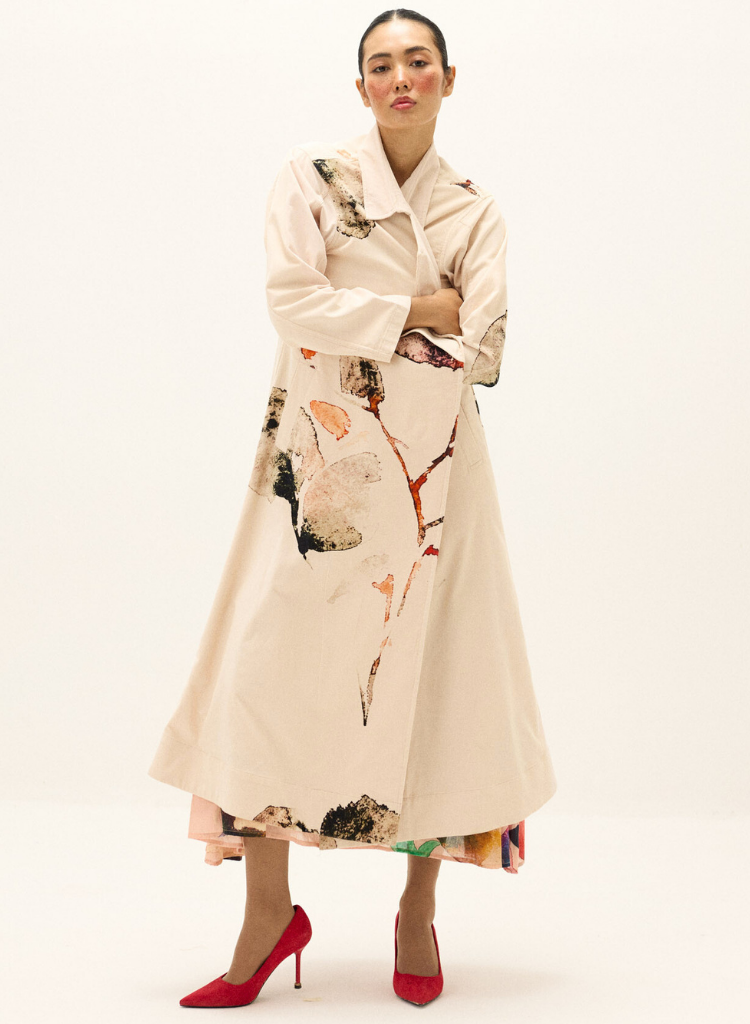 Clay Echo Trench Coat