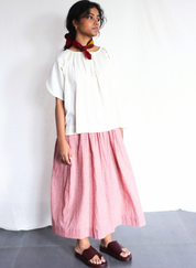 Cloud Dancer Gathered Blouse