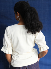 Cloud Dancer Wrap Top