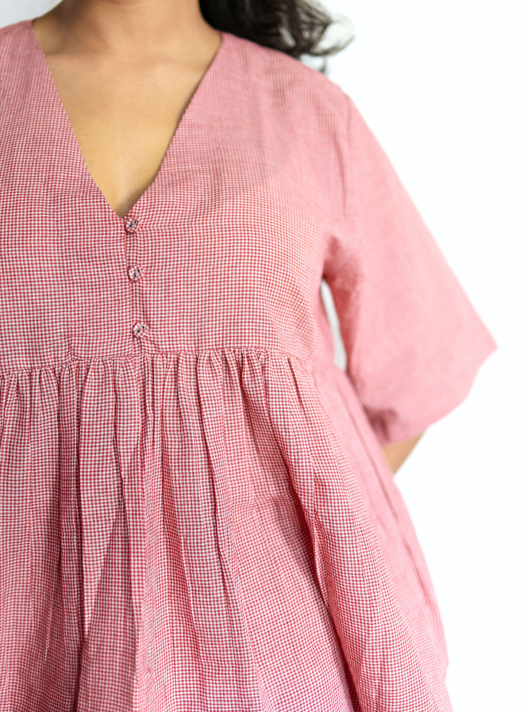 Cluster V-Neck Top