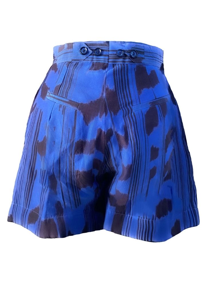 Cobalt Scribble Shorts