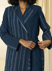 Cobalt Tie Up Blazer