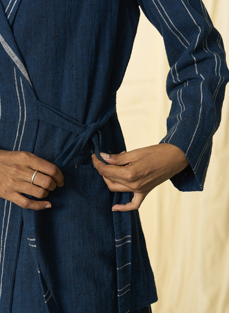 Cobalt Tie Up Blazer