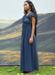 Cobalt Tie Up Dress