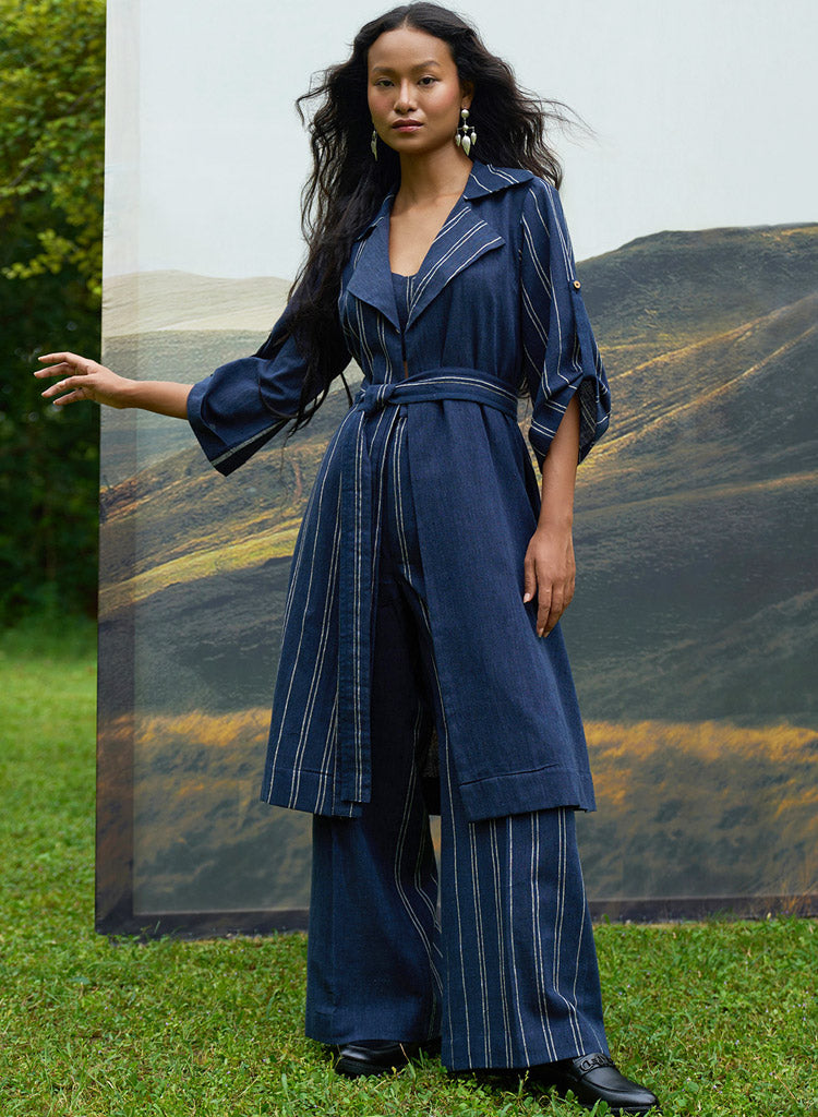 Cobalt Trench Bralette Set