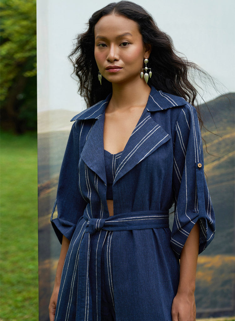 Cobalt Trench Bralette Set