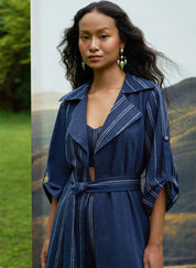 Cobalt Trench Bralette Set