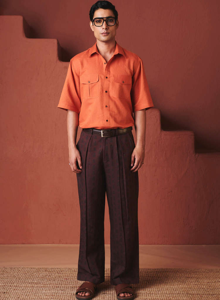 Coffee Buta Baggy Pants