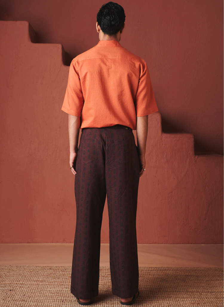 Coffee Buta Baggy Pants