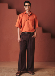 Coffee Buta Baggy Pants