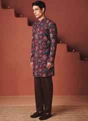 Coffee Chintz Long Jacket