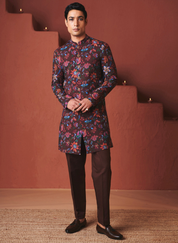 Coffee Chintz Long Jacket