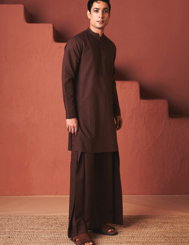 Coffee-Pleated-Yoke-Kurta-Set-A.png