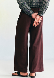 Coffee Wide Leg Trousers