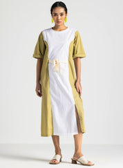 Contrast Panel Dress