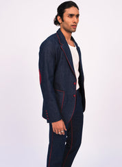 Contrast Piping Jacket