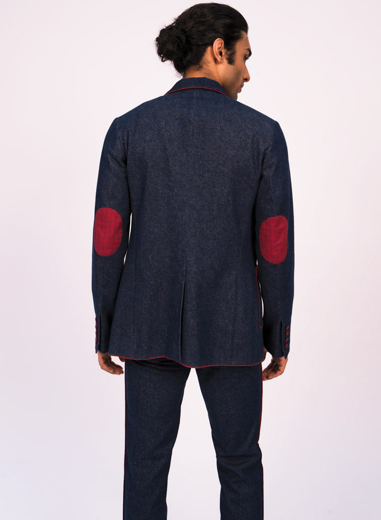 Contrast Piping Jacket