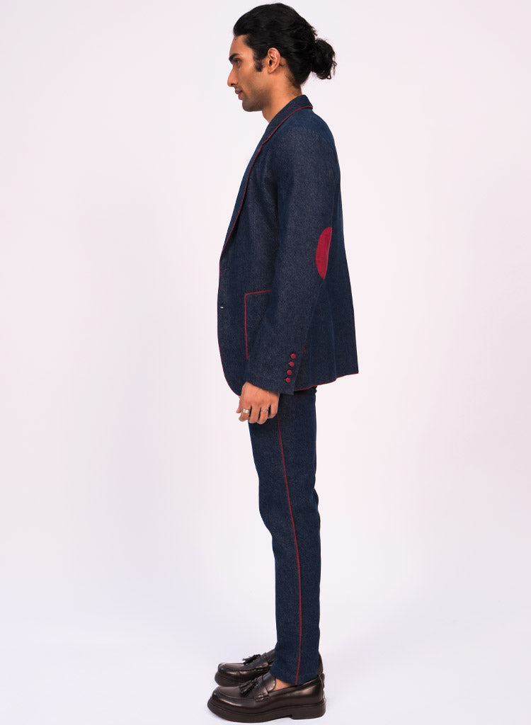 Contrast Piping Pants