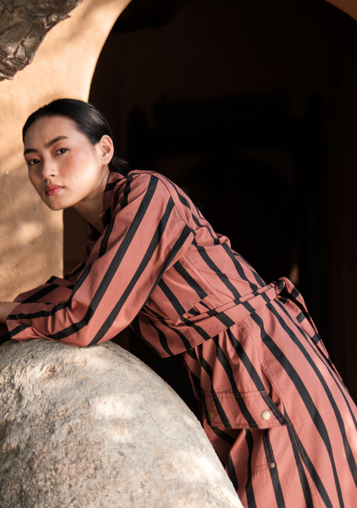 Copenhagen Stripe Trench