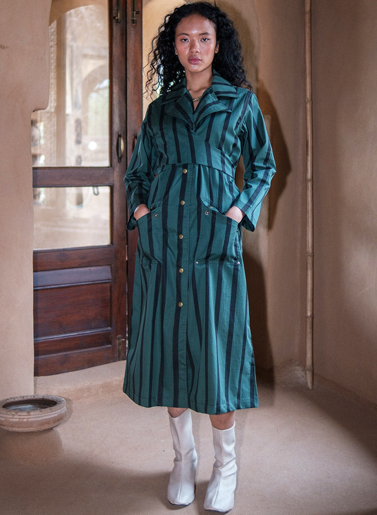 Copenhagen Stripe Trench