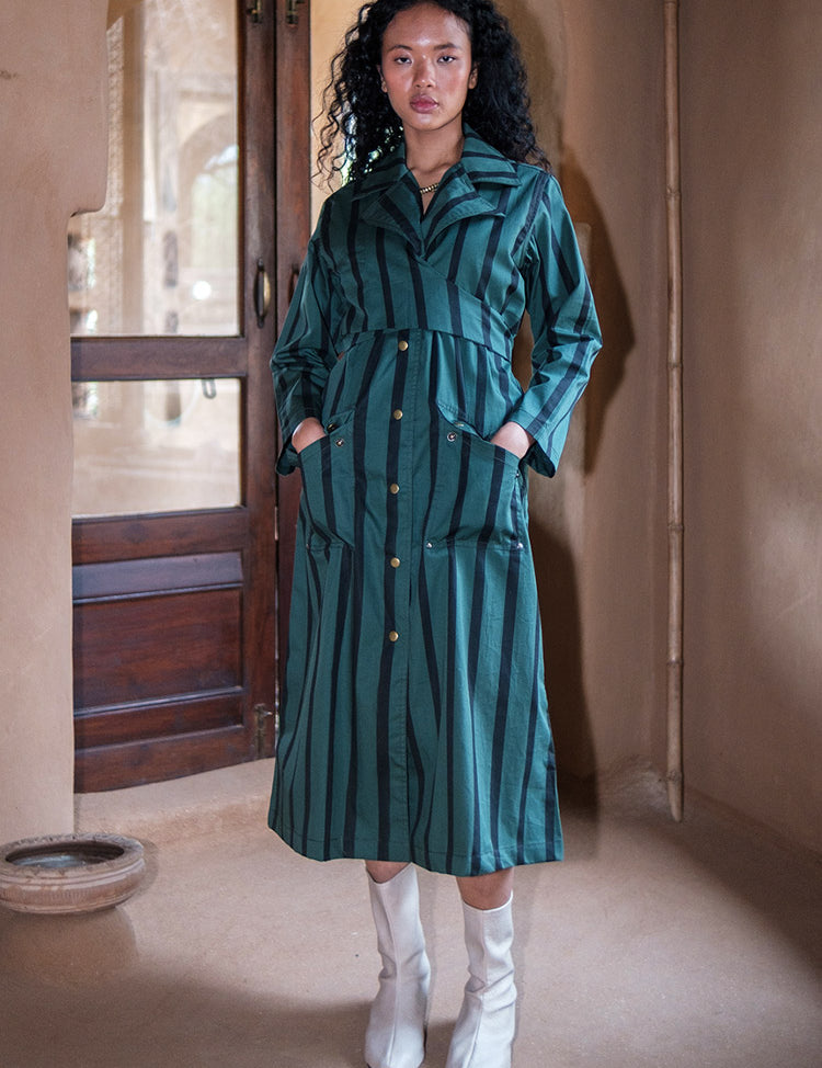 Copenhagen Stripe Trench