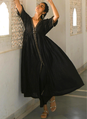 Cosmic Night Kaftan Set