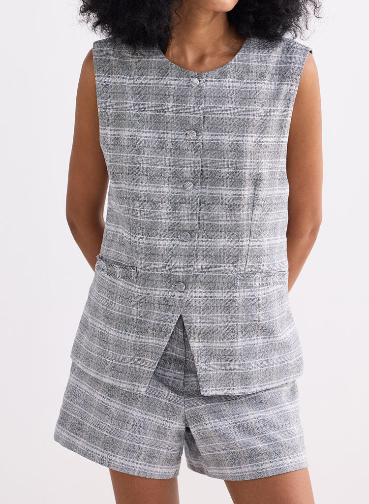 Cotton Tweed Vest
