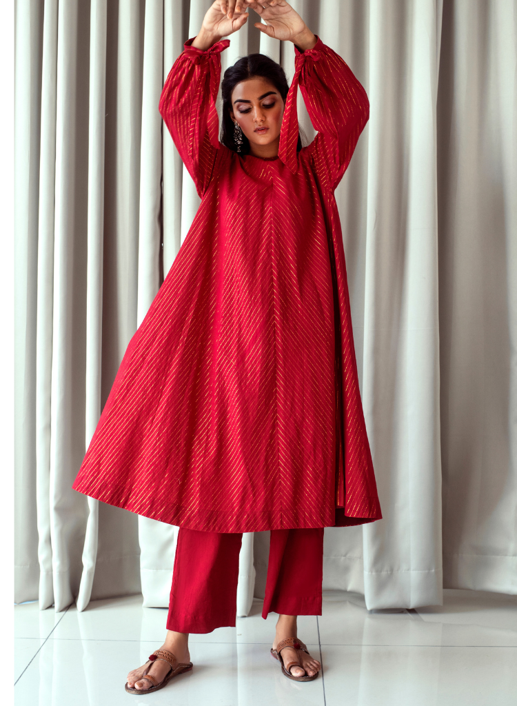 Cranberry Kurta Set