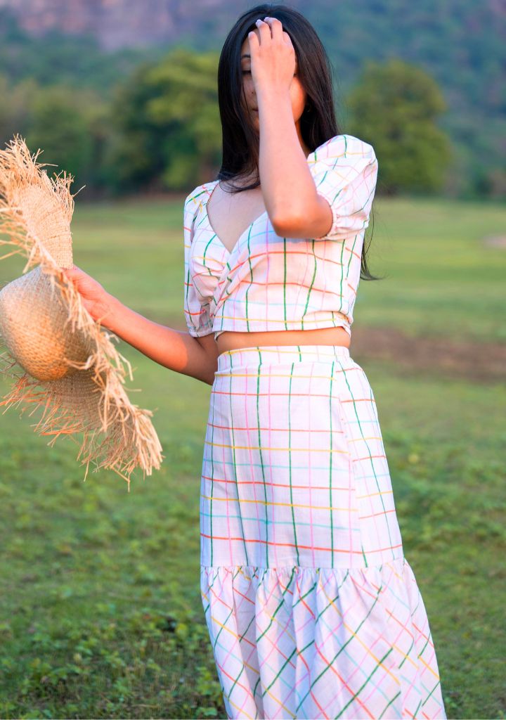 Crayon Gathered Skirt