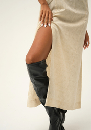 Cream Snowy Dress