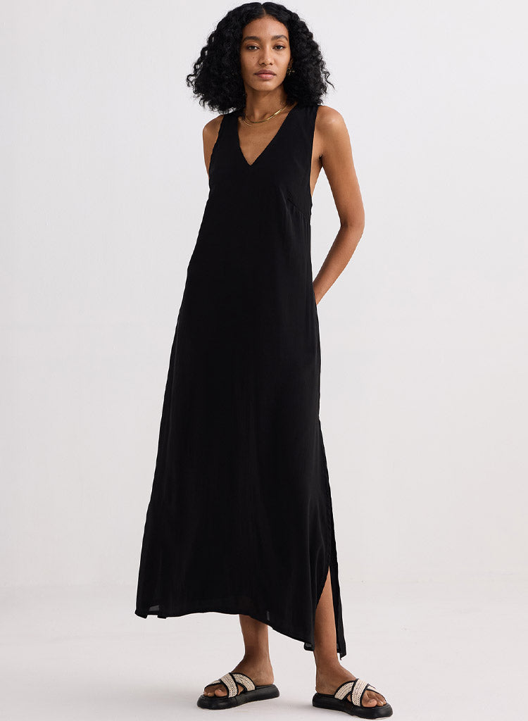 Crossback Maxi Dress