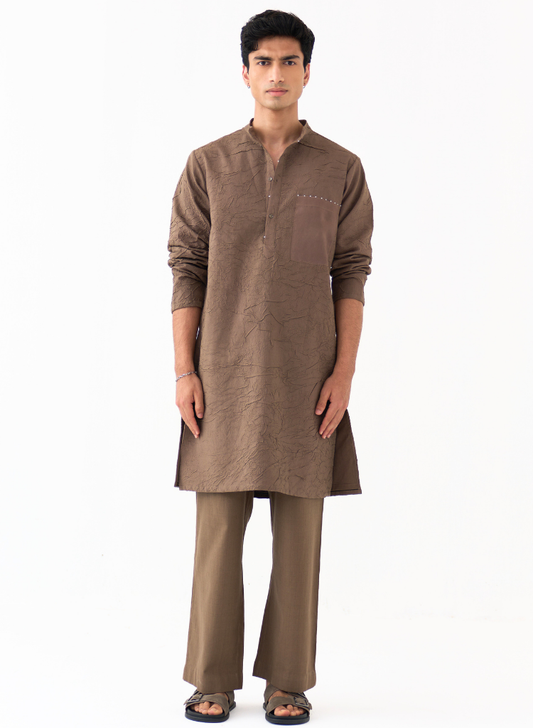 Crush Texture Kurta