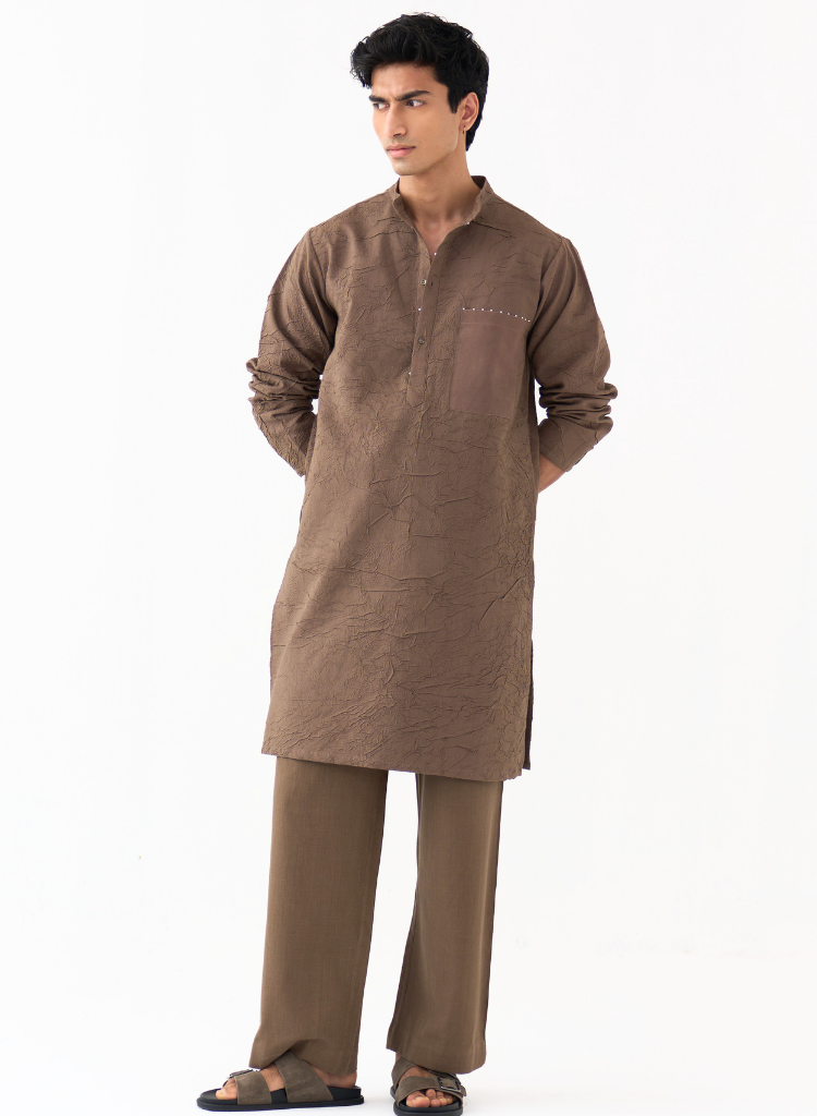 Crush Texture Kurta