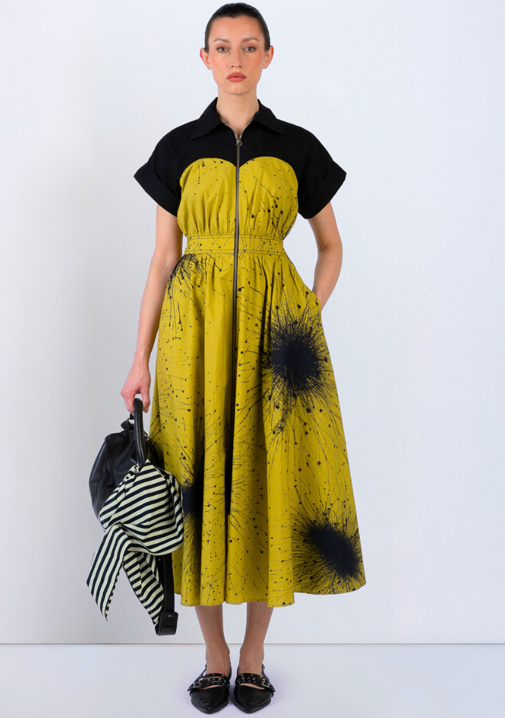 Cup Zipper Dress