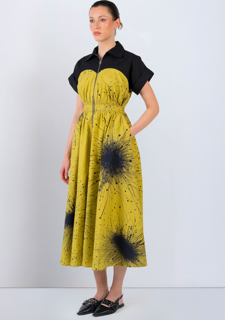 Cup Zipper Dress