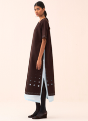 Cutout Double Layer Dress