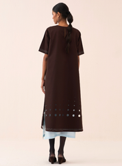 Cutout Double Layer Dress