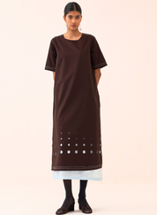 Cutout Double Layer Dress