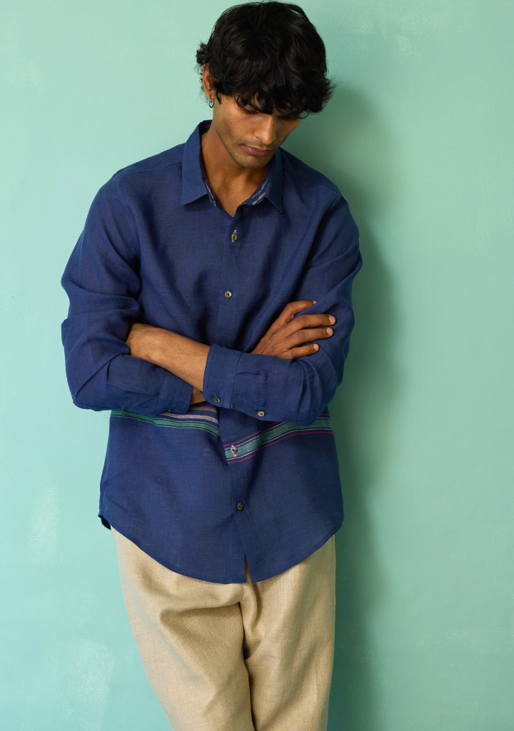 Daniel Border Stripe Shirt