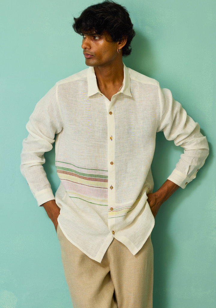 Daniel Border Stripe Shirt